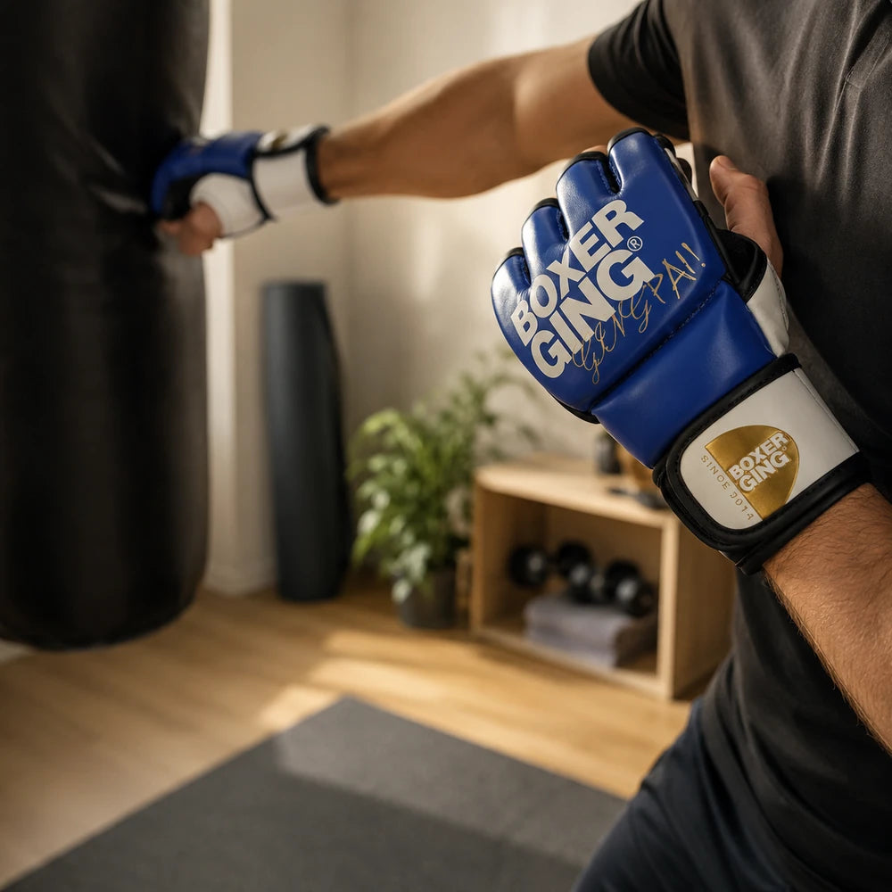 Gants de MMA Doigts Ouverts – Grappling et Sac de Frappe