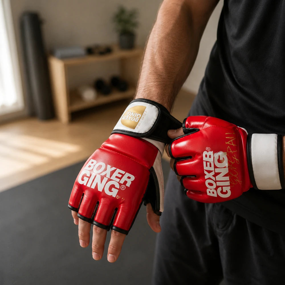 Gants de MMA Doigts Ouverts – Grappling et Sac de Frappe