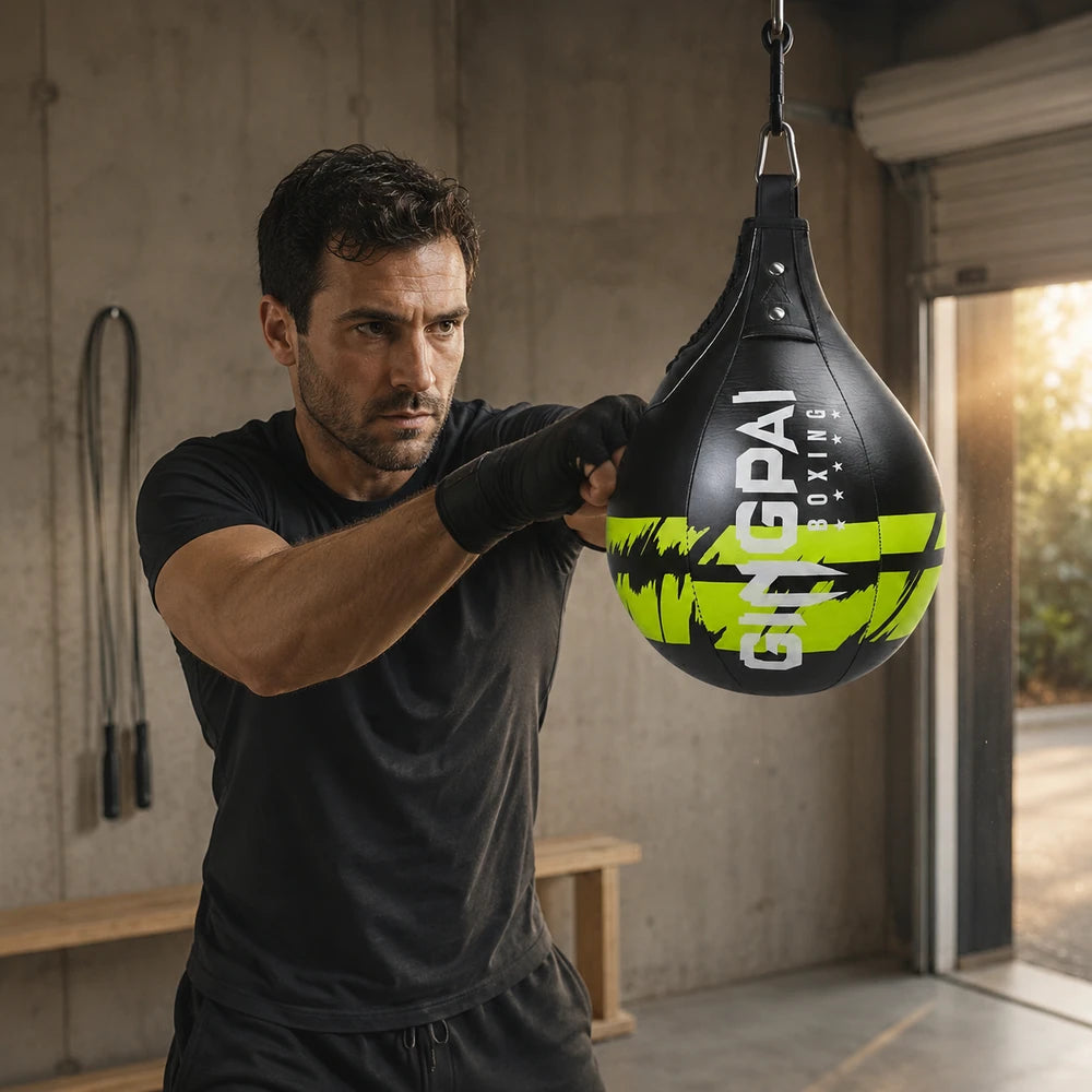 Poire de Vitesse Boxe Cuir PU 350 g – 28 cm