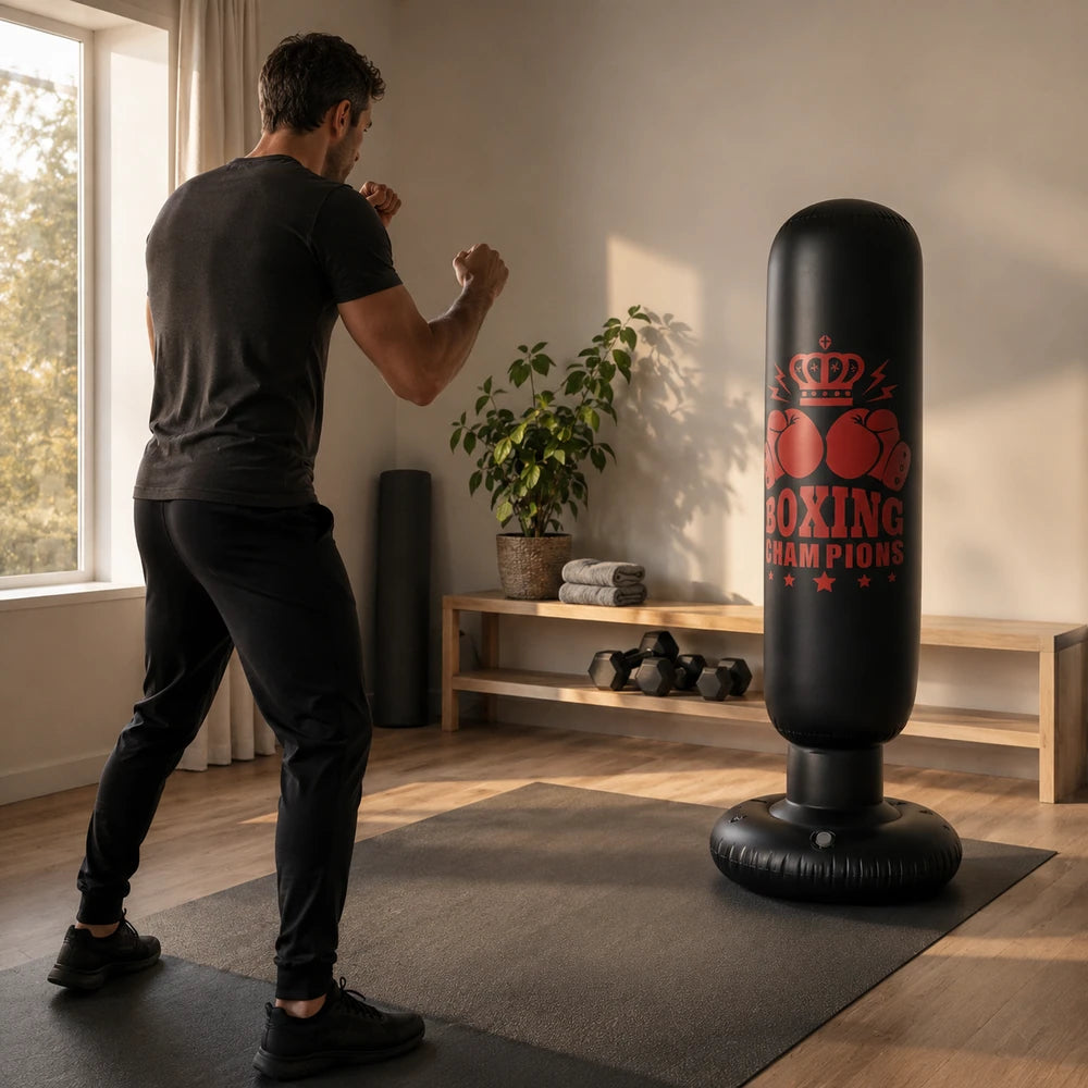 Punching Ball Gonflable Adulte 160 cm – Sans Perçage