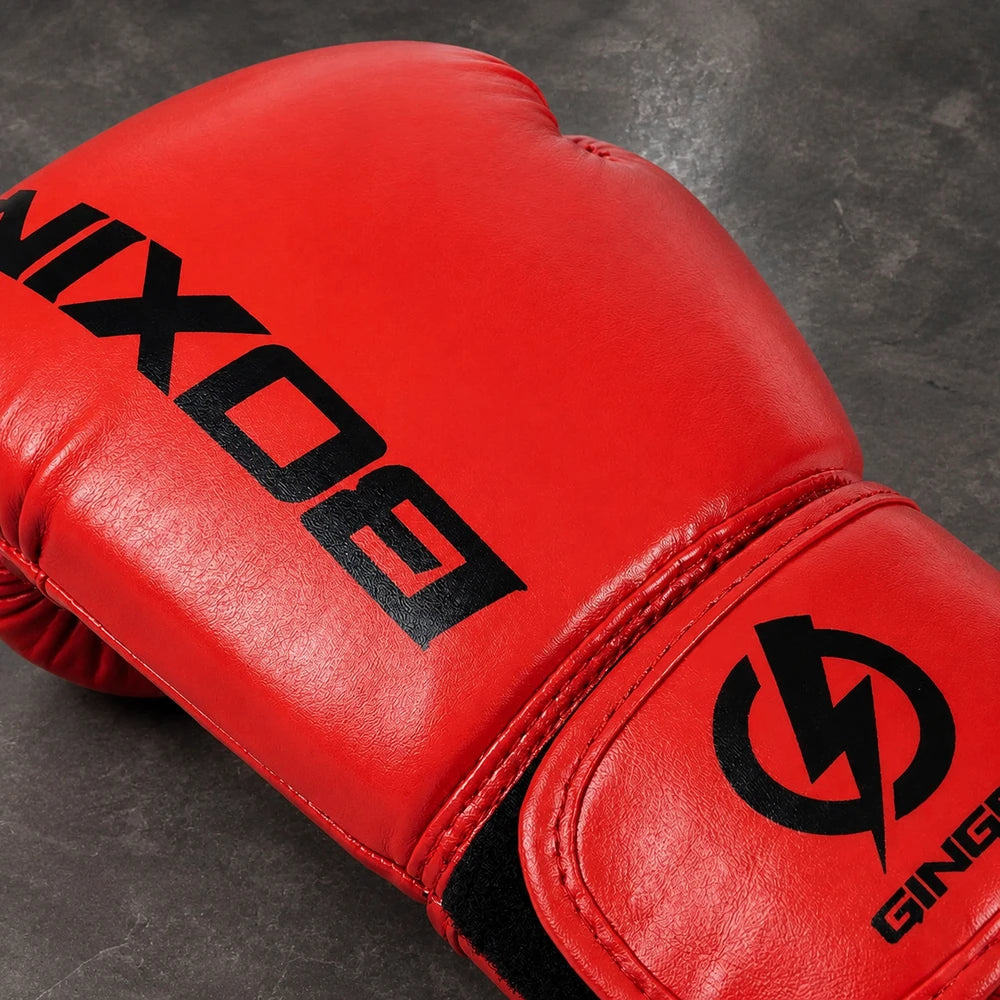 Gants de Boxe Entraînement Cuir PU – Paume Respirante