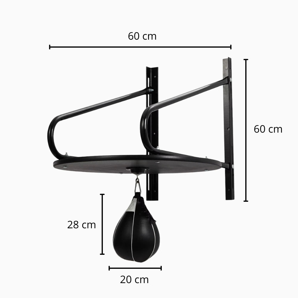 Poire de Vitesse Murale – Plateforme Rotative 360°