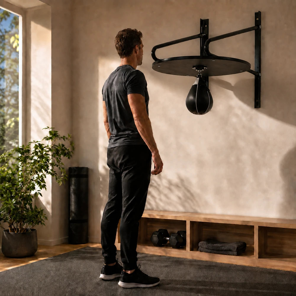 Poire de Vitesse Murale – Plateforme Rotative 360°