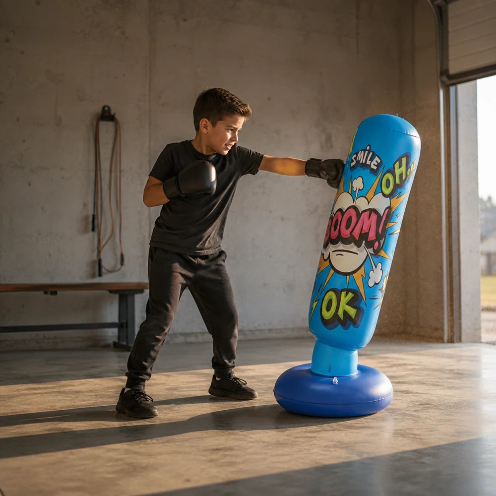 Punching Ball Gonflable Enfant 130 cm – Sans Fixation