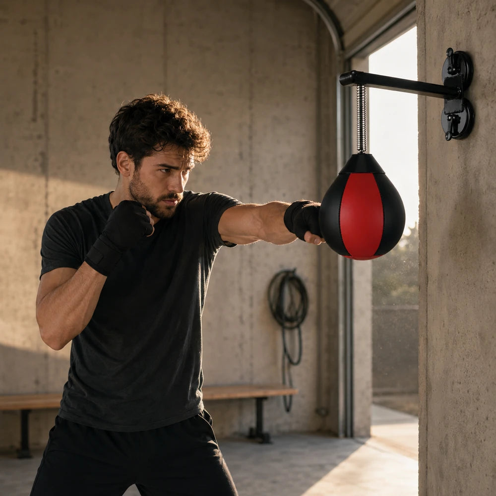 Punching Ball Mural Sans Perçage – Double Ventouse