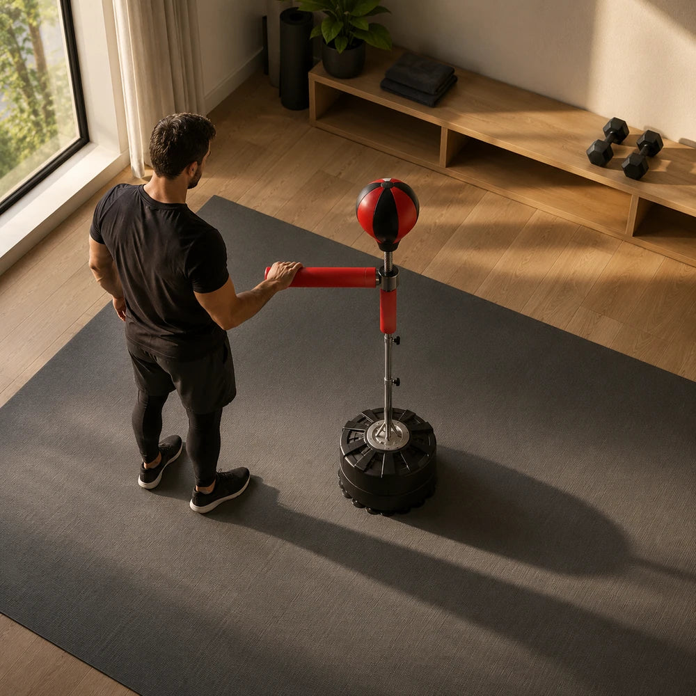 Punching Ball sur Pied Bras 360° – Réflexes et Esquive