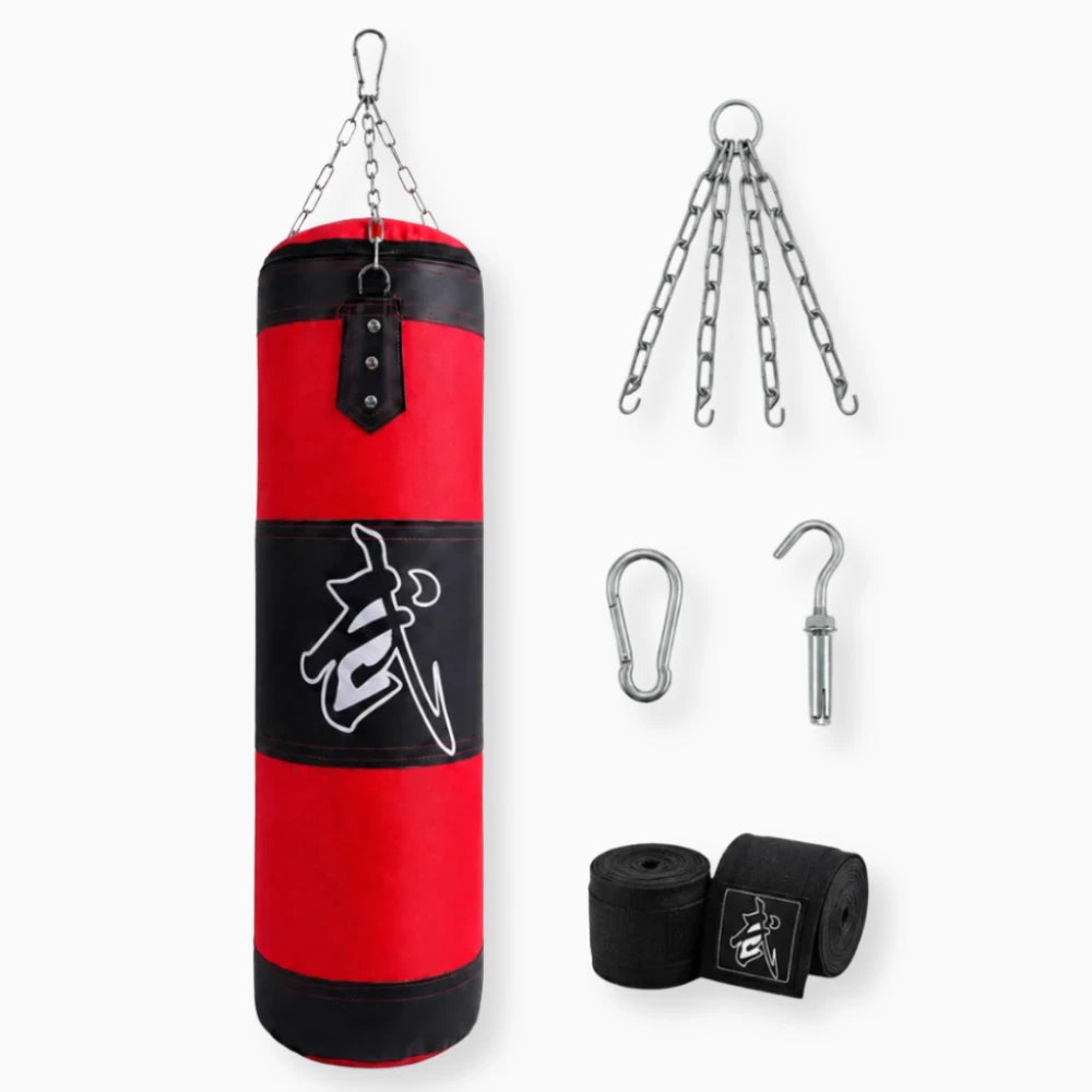 Sac de Frappe Suspendu Toile Renforcée – Kit Complet